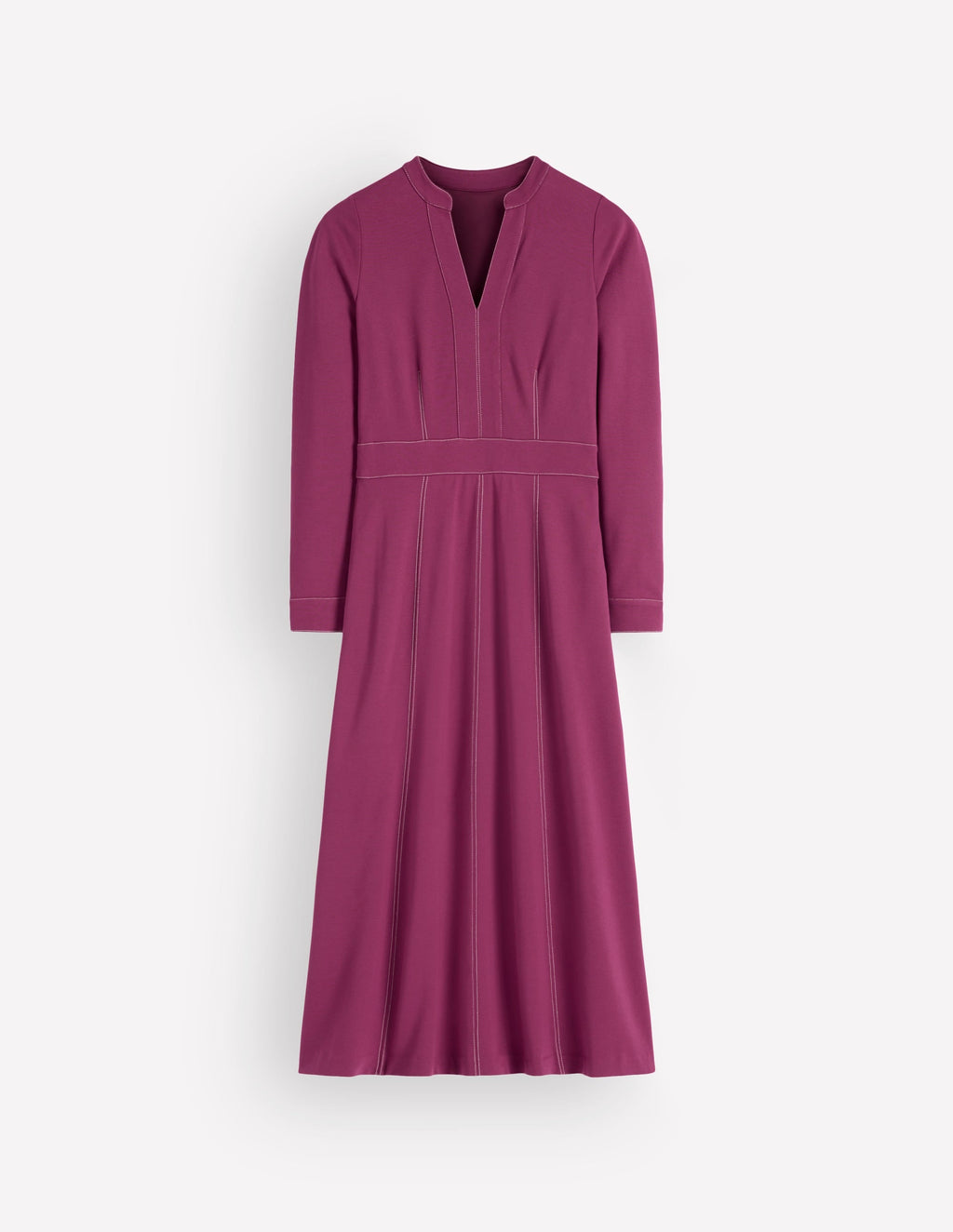 Robe midi contrastée Ponte - Coulis de framboise