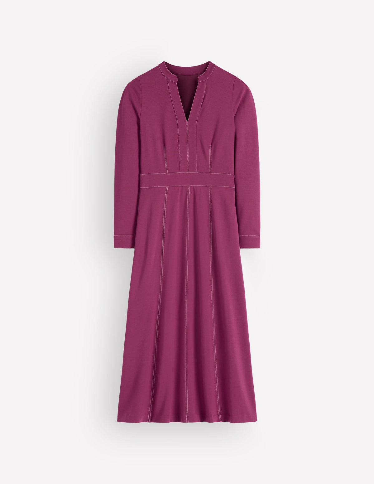 Robe midi contrastée Ponte - Coulis de framboise