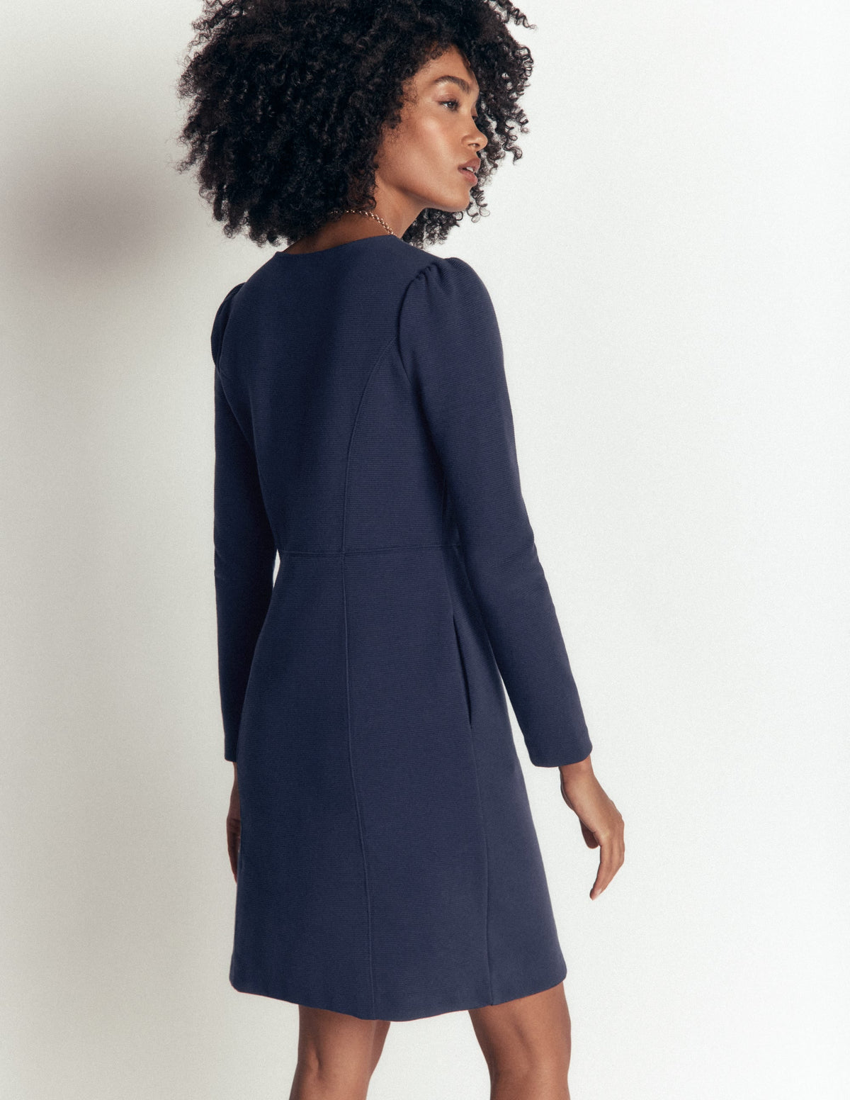Robe Ottoman à coutures – Marine