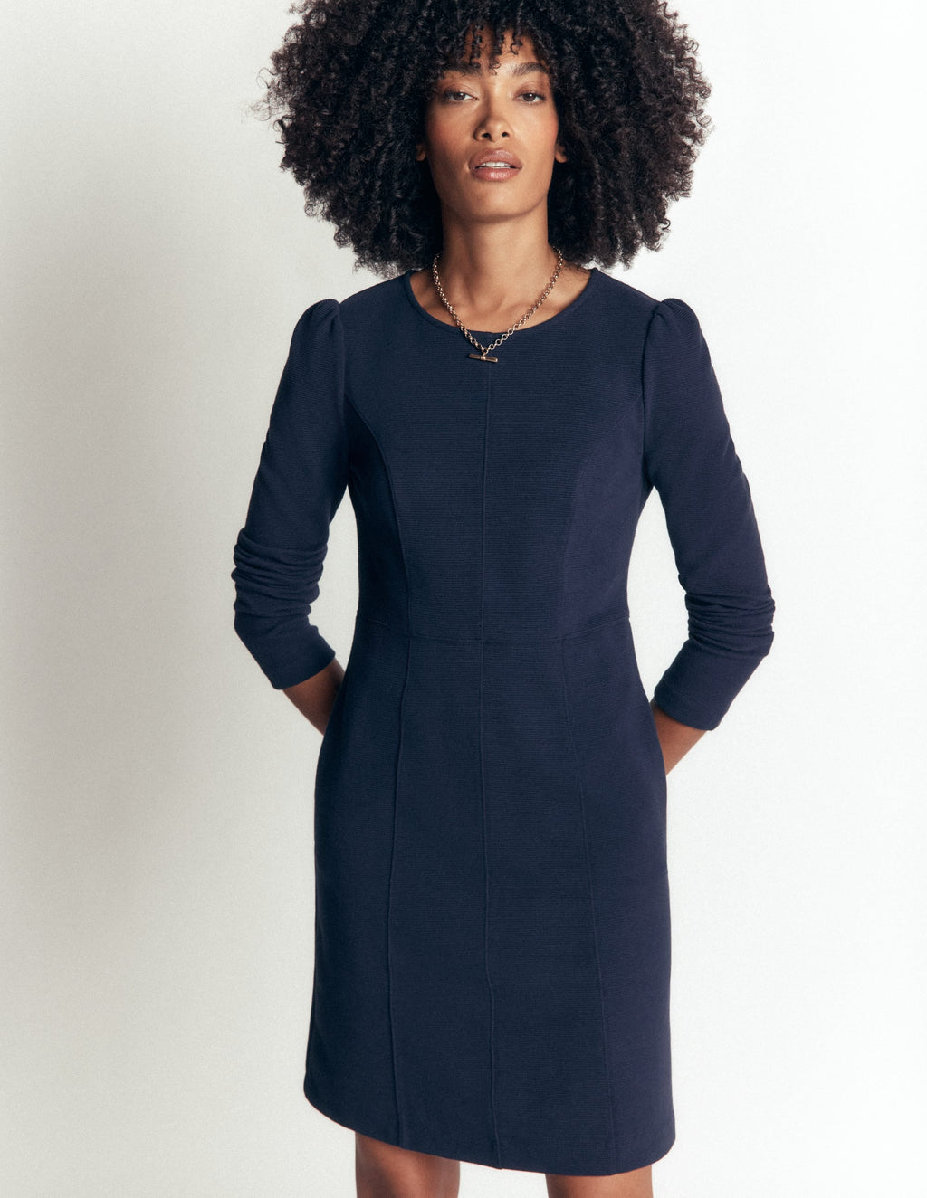 Robe Ottoman à coutures – Marine