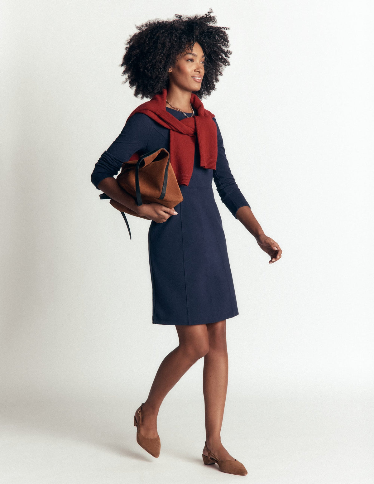 Robe Ottoman à coutures – Marine