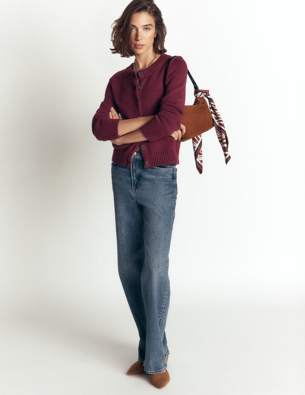 Gilet en coton épais – Bannière marron