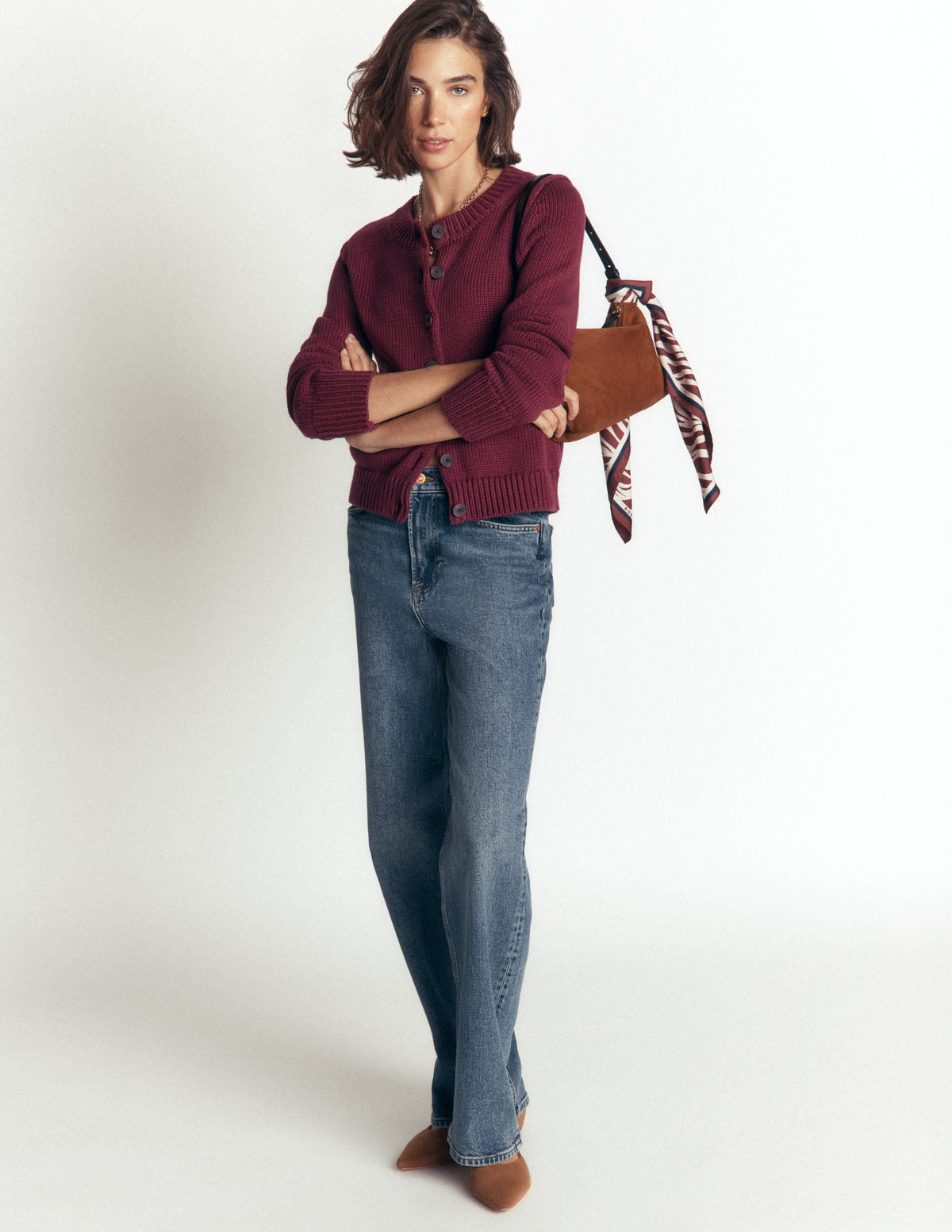 Gilet en coton épais – Bannière marron