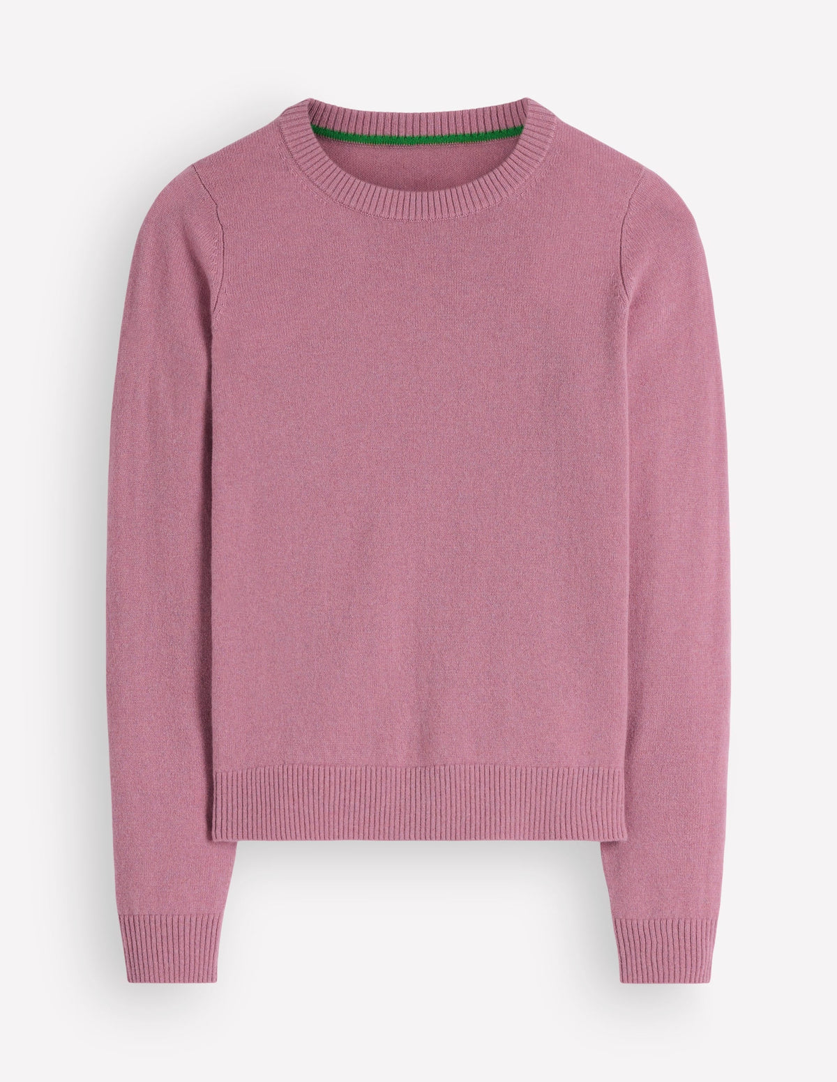 Pull col rond en cachemire - Rose chiné