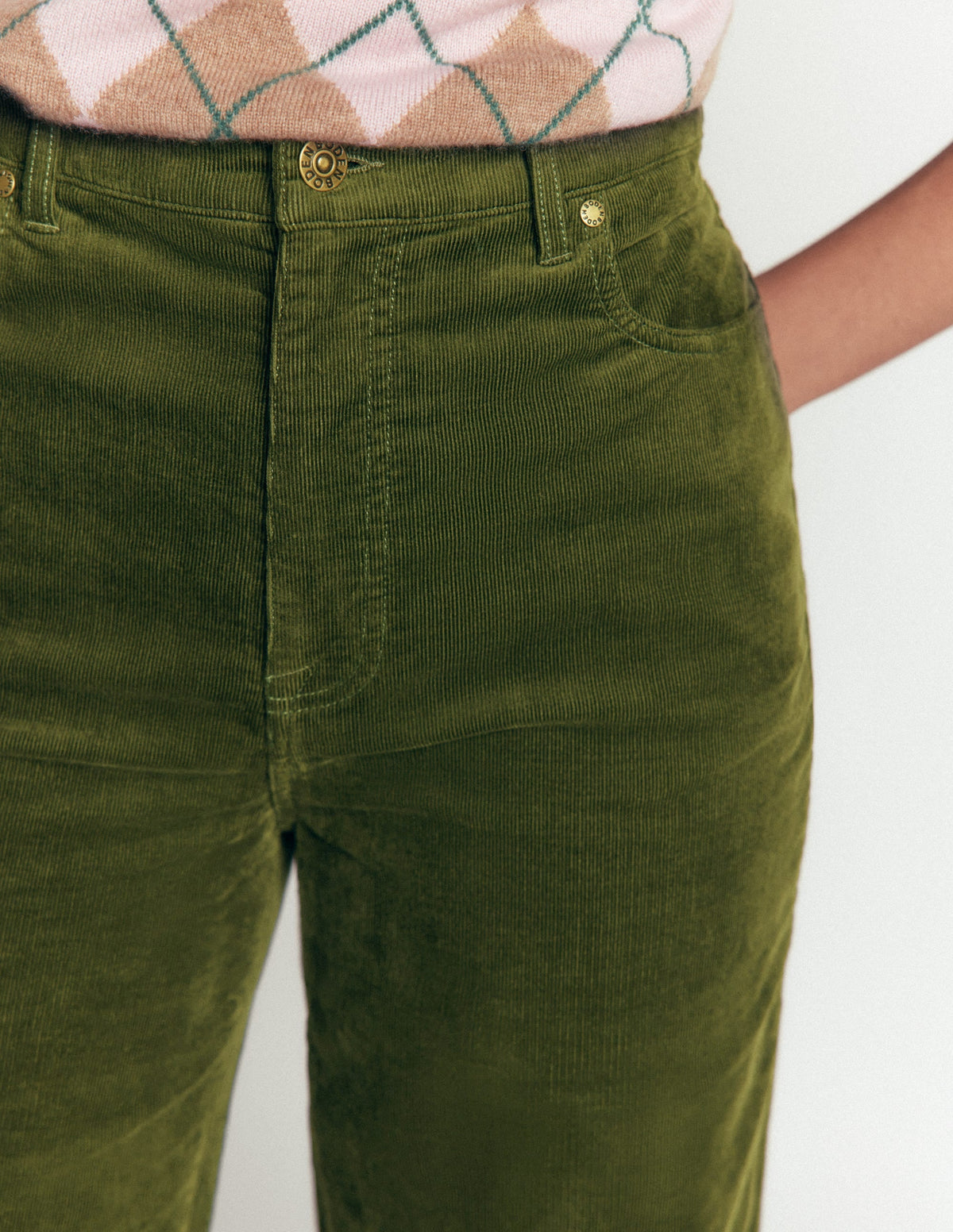 Jean colonne taille haute-Ciboulette
