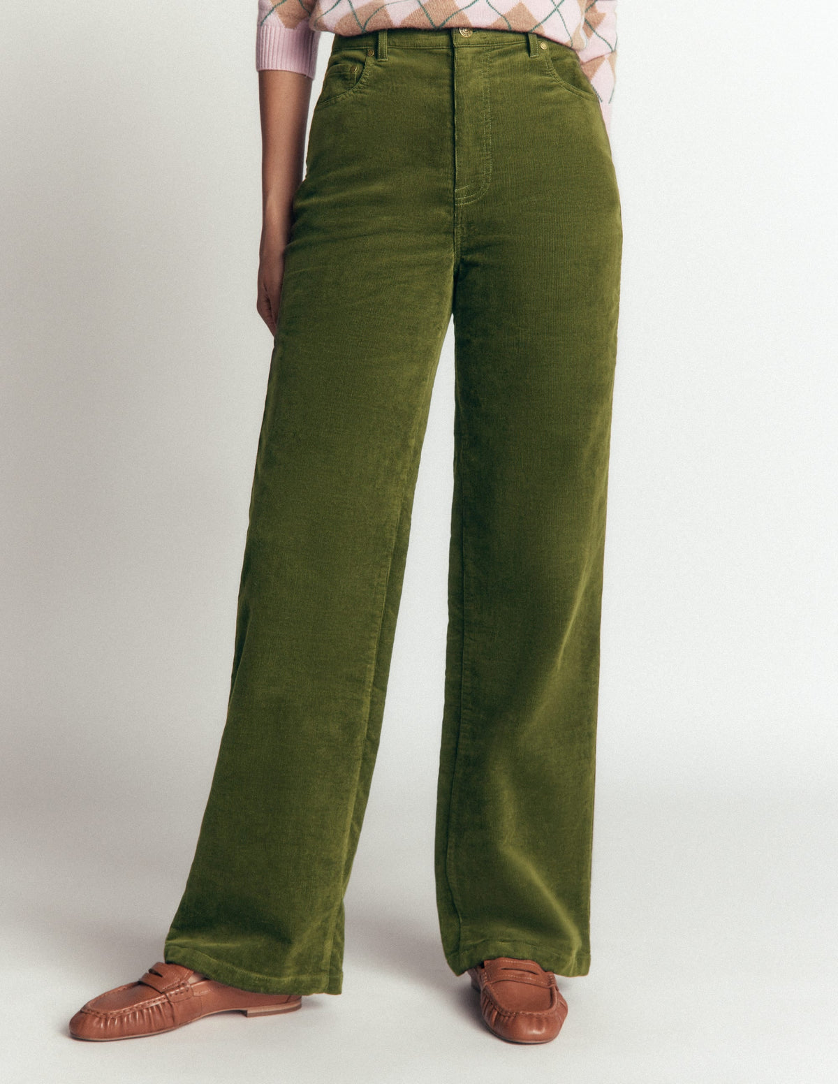 Jean colonne taille haute-Ciboulette