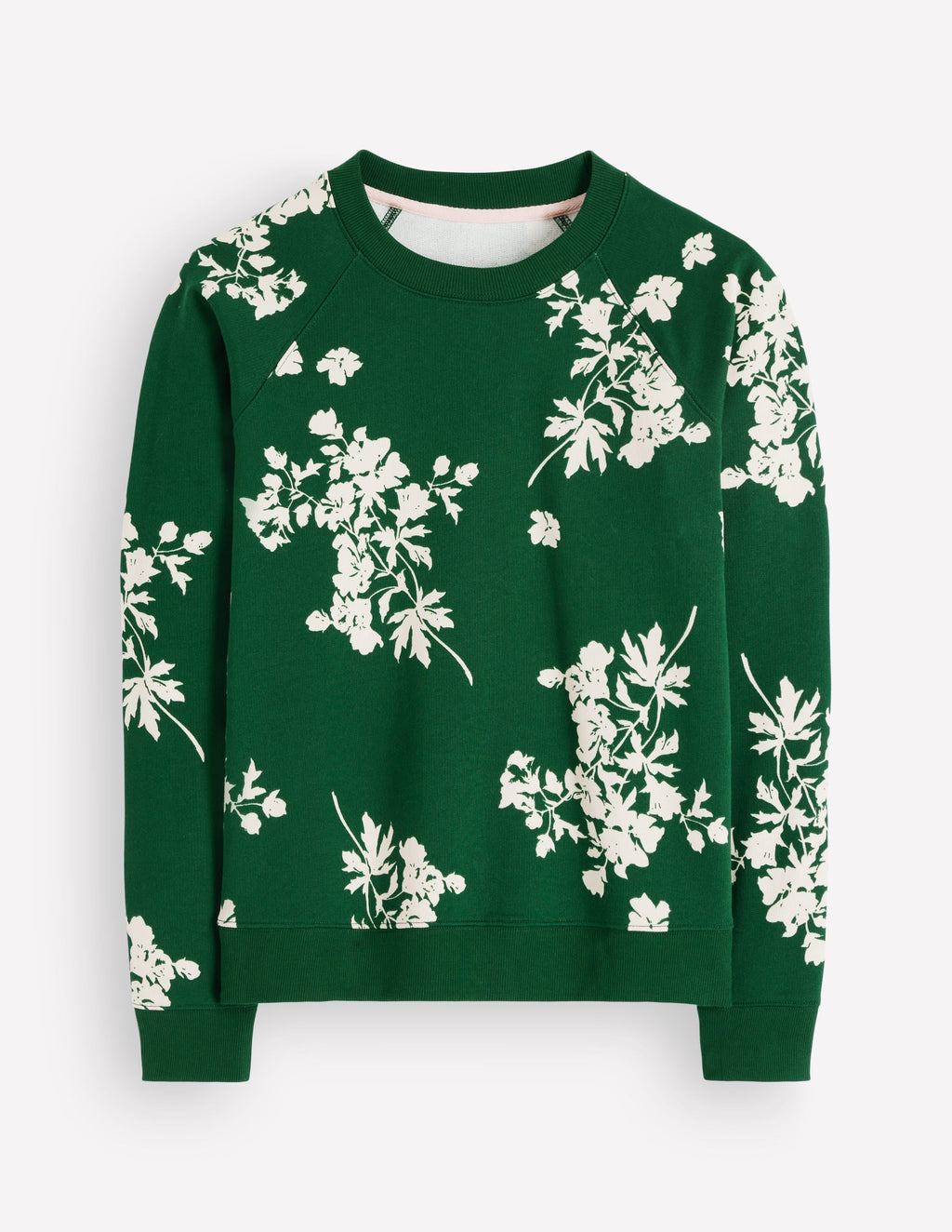 Sweat-shirt imprimé – Vert chasseur, Flecked Bunch