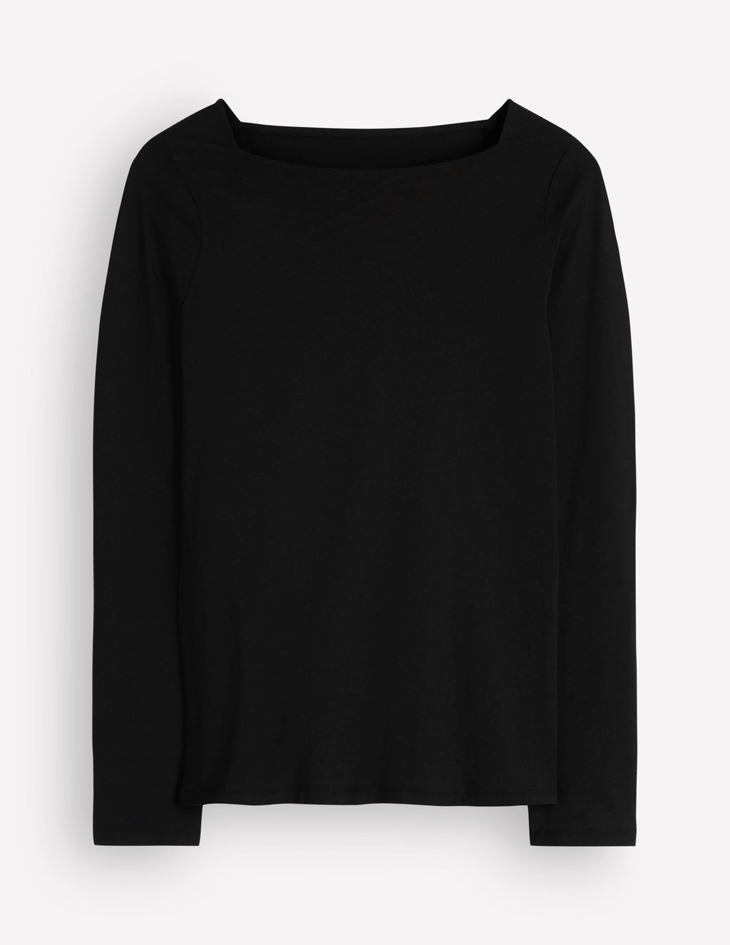 Top ultra doux à encolure carrée - Noir