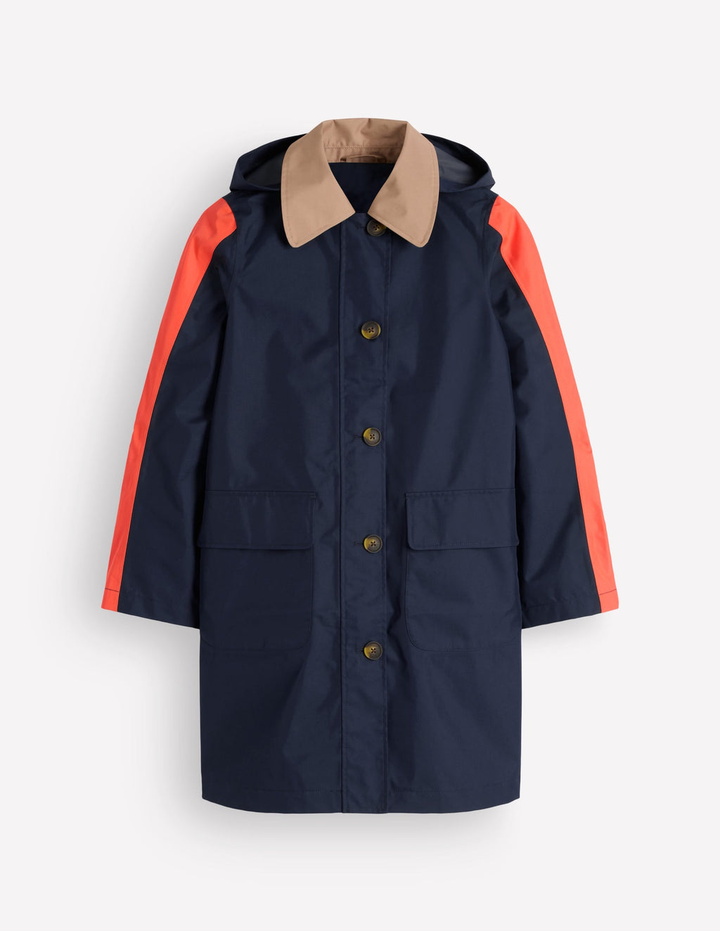 Imperméable color block - Marine