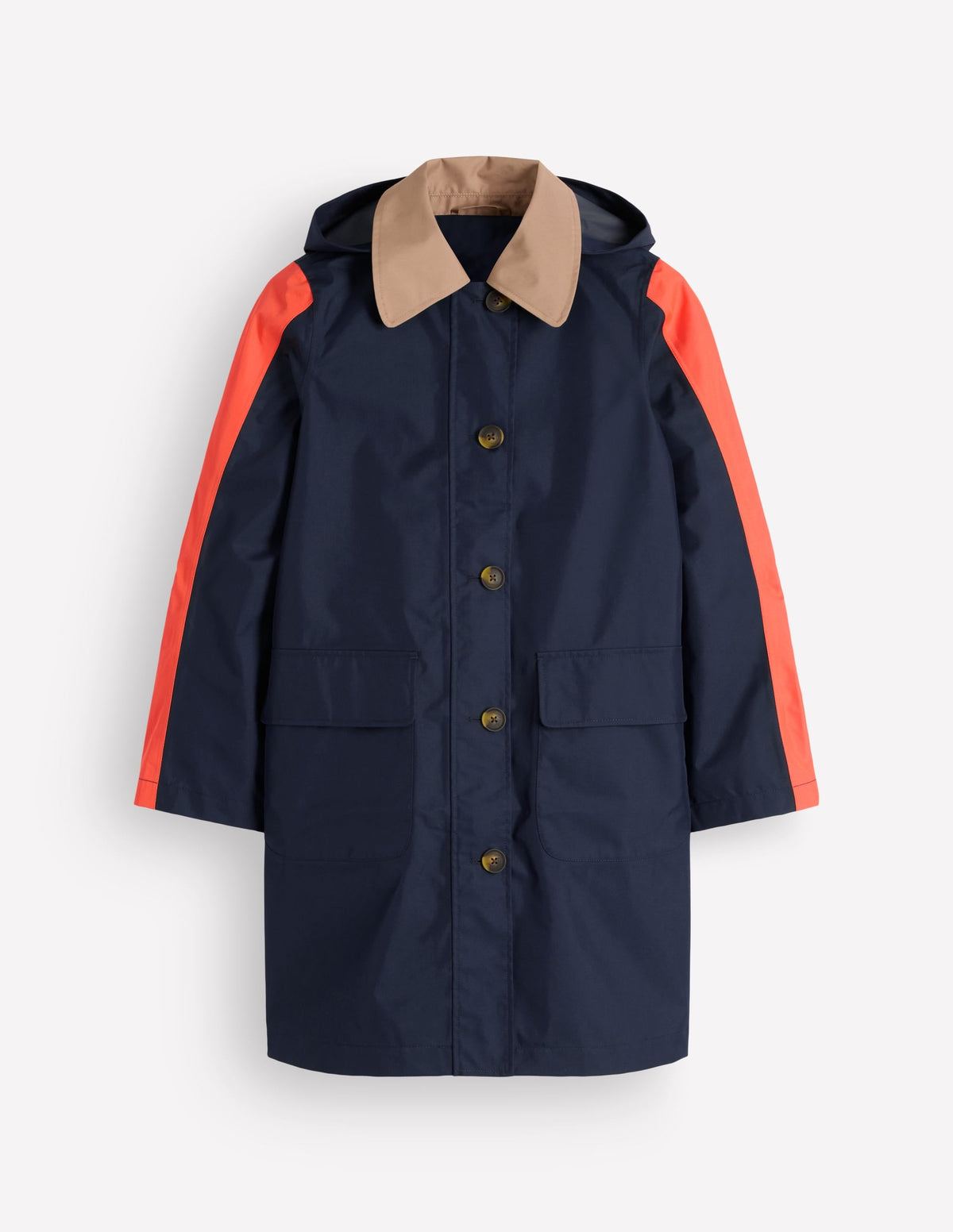 Imperméable color block - Marine