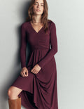 Robe froncée en jersey - Dégustation de vin