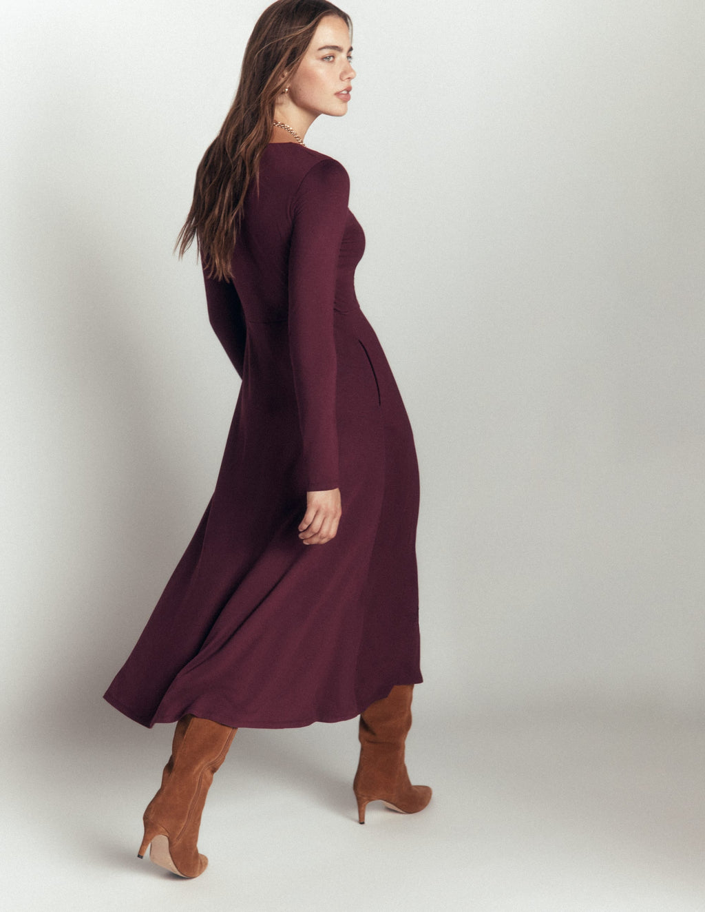 Robe froncée en jersey - Dégustation de vin